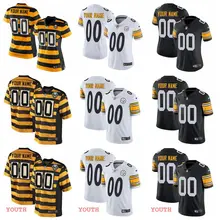 Мужская, женская, Молодежная, детская, быстрая, Питтсбург, высокое качество, Steelers Custom jersey