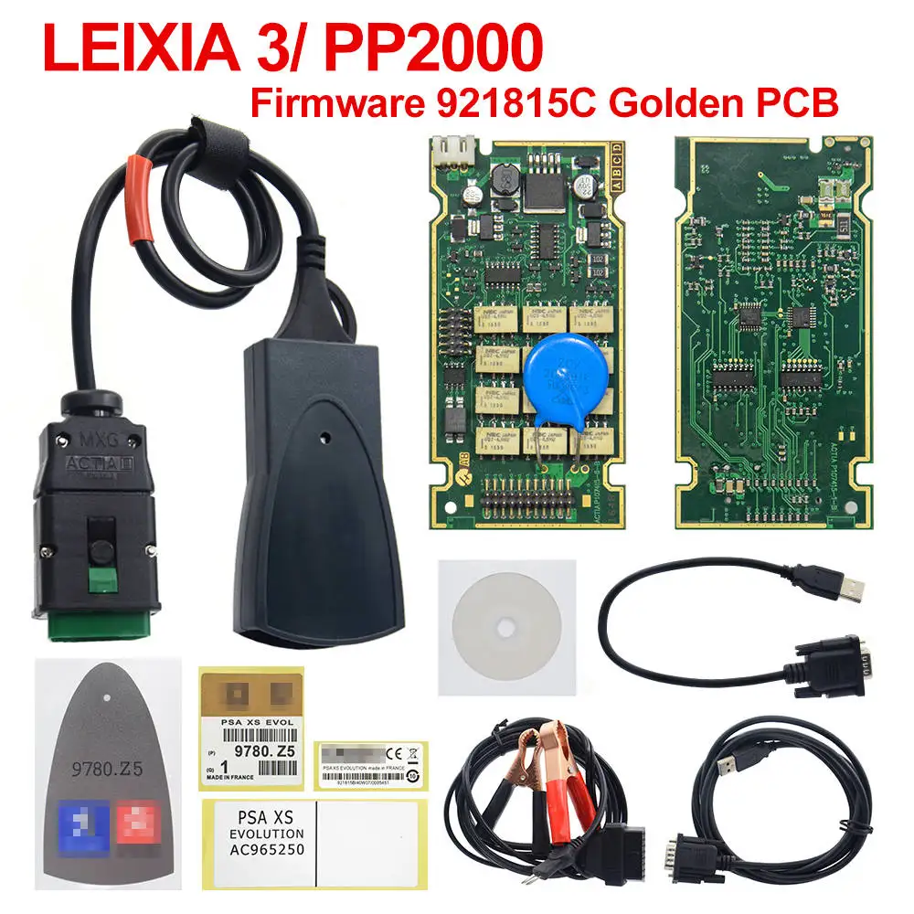 Полный чип Lexia 3 PP2000 921815C Diagbox V7.83 Lexia3 OBD OBD2 Автомобильный сканер для диагностики инструмент для PSA для Citroen/Peugeo-t - Цвет: 921815C  Full Chip