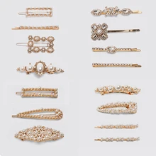 Girlgo ZA Роскошная ручная работа, имитация жемчуга заколки для Для женщин Винтаж блестящие хрустальные ювелирные Заколки Очаровательная Женская обувь с короной и диадема на голову