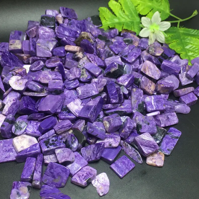 Камни с фиолетовым кристаллом Charoite щебень минерал|Камни| |