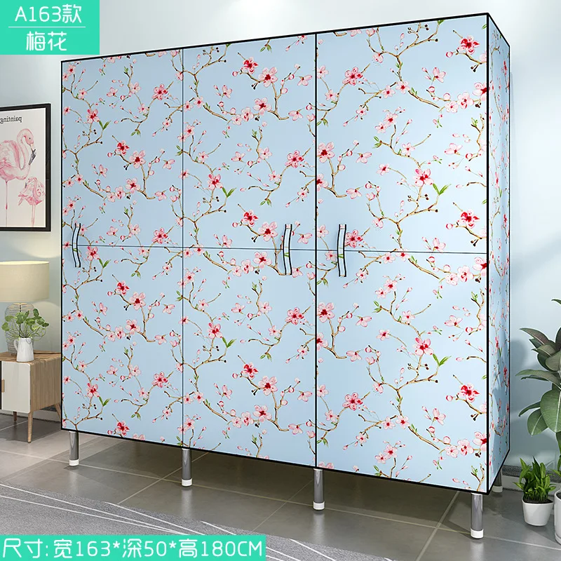 

JD Door Cloth Wardrobe Simplicity Cloth Wardrobe Folding Wardrobe Rough Reinforced Steel Tube Modern Economic Storage Cabinets
