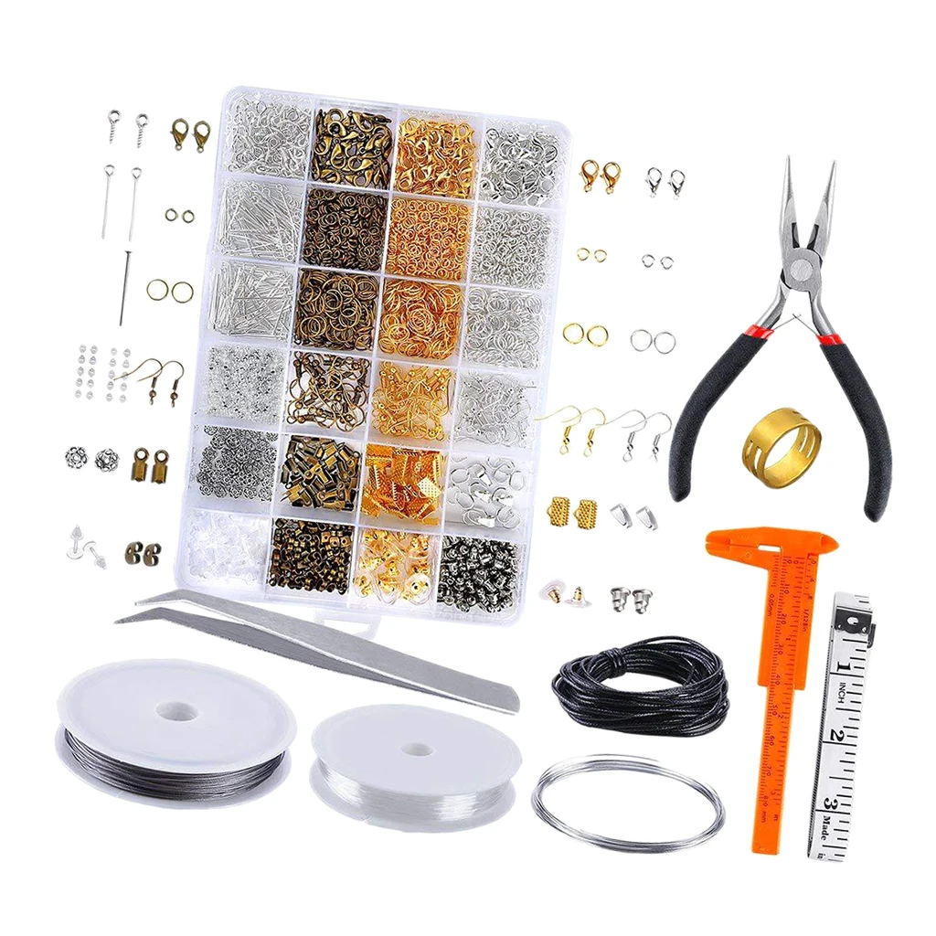 1 Box Jewelry Making Starter Kit Set Jewellery Findings Supplies DIY Crafts