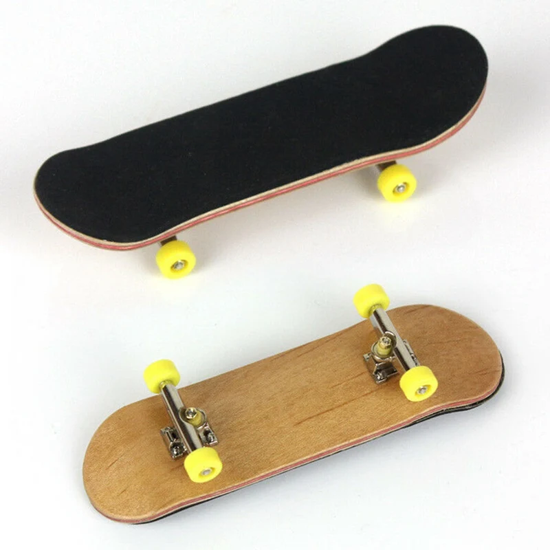 1 шт. деревянный палец скейтборды Профессиональный палец скейт доска дерево базовый гриф колесо - Цвет: YW