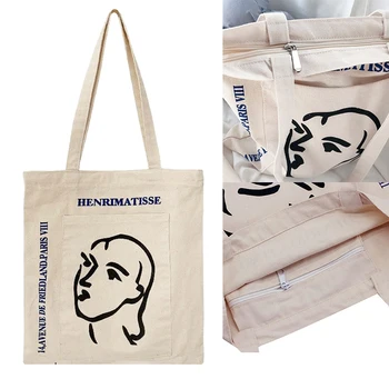 

Abstract Head Bag Ladies Light Style Shoulder Bag Large Capacity Shopping Handbag Fashion Classic Handbag