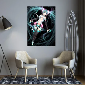 

[Self-Adhesive] 3D Hatsune Miku 271 Japan Anime Wall Stickers Mural Decal Wall Murals AJ WALLPAPER Belly