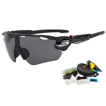 Анти-ударные военные тактические очки с 5 линзами, поляризованные солнцезащитные очки для съемки, взрывозащищенные очки для страйкбола CS War Game