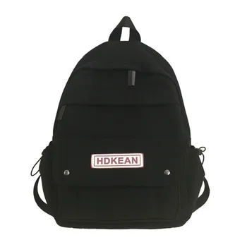 

Large Capacity Solid Color Waterproof Nylon Casual Backpack School Bag school bags for teenage girls plecak szkolny New#40