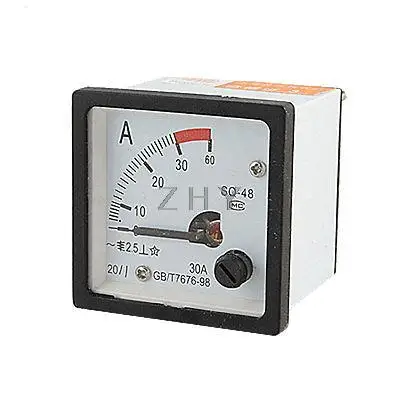

Square Panel 0-30A Scale Range AC Current Meter Gauge