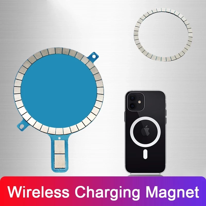 US $369.00 100pcs Wireless Charging Magnet For IPhone 12 Pro Max 12 Mini 11 Xs Xr 8 Phone Case Strong Magnetic Leather Cover For Magsafe