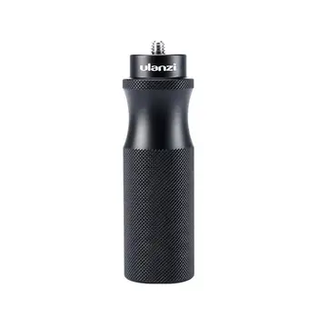 

Ulanzi U-40 Vlog Handle Grip with 1/4 Cold Shoe Mount Adapter for Microphone LED Light Vlogging Kit Live Audio Video Grip