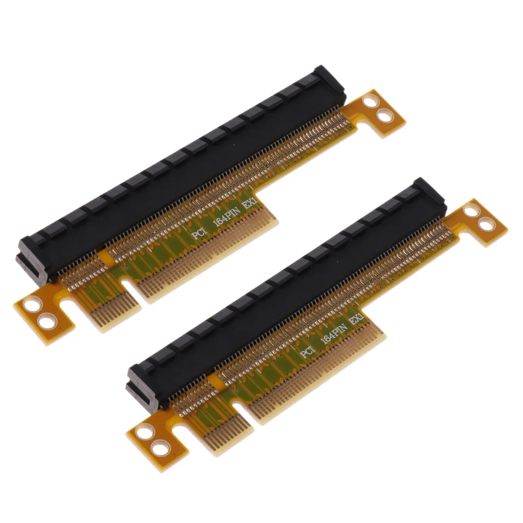 2Pcs PCI Express Riser Card x8 to x16 Slot Adapter Board 4-layer Circuit