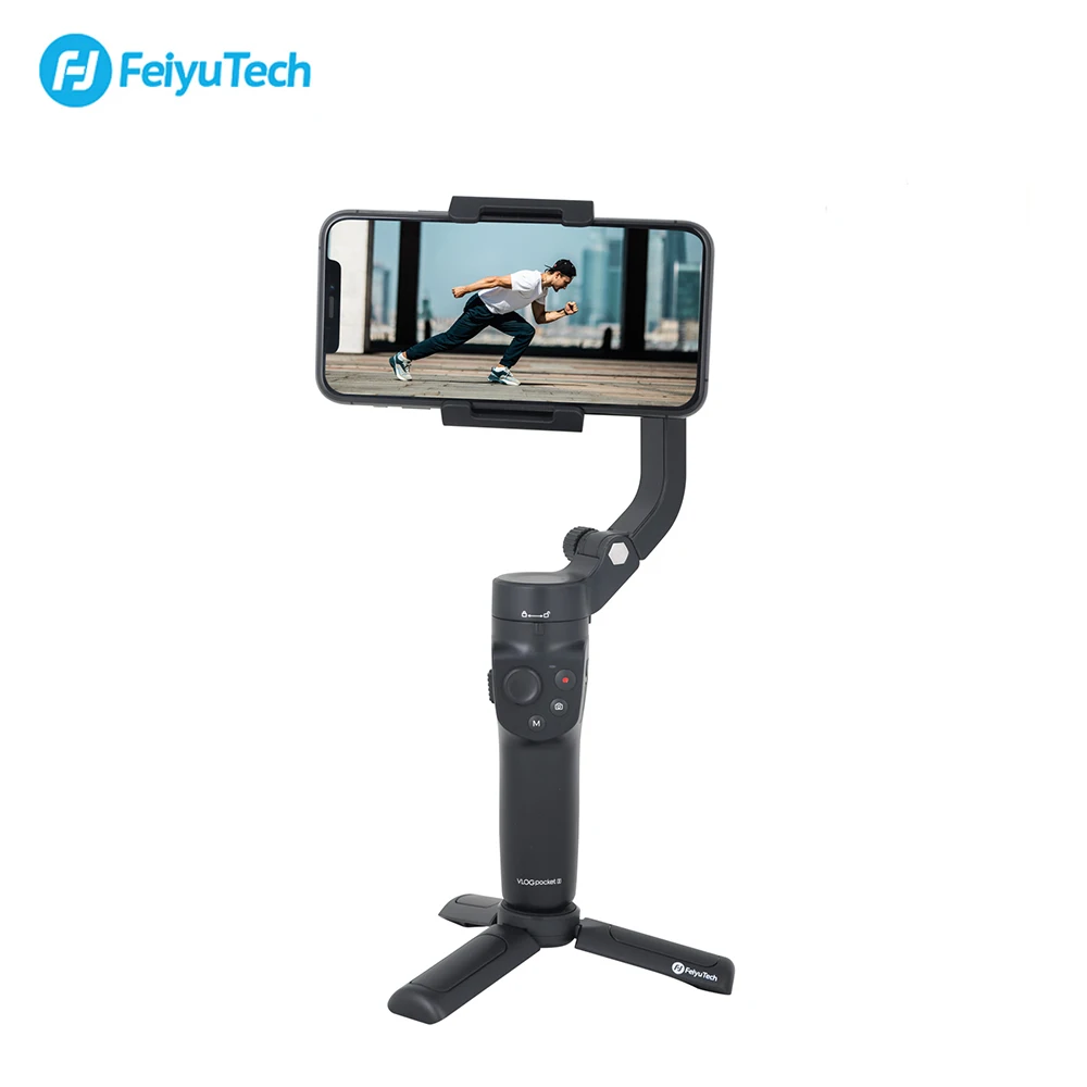 Feiyu FeiyuTech Vlog Pocket 2 Mini Handheld Smartphone Gimbal Stabilizer selfie stick for iPhone 11 XS XR HUAWEI pro Samsung