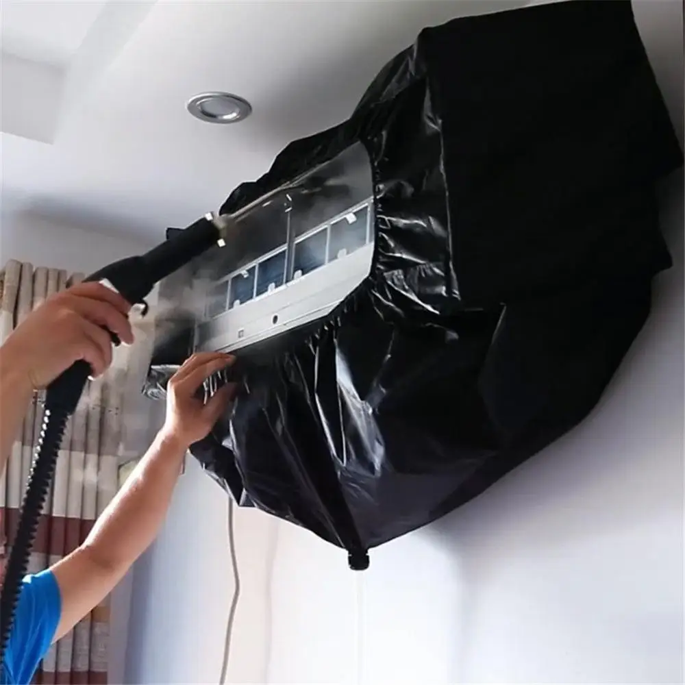1pc Air Conditioner Cleaning Dust Washing Cover Clean Waterproof Pvc