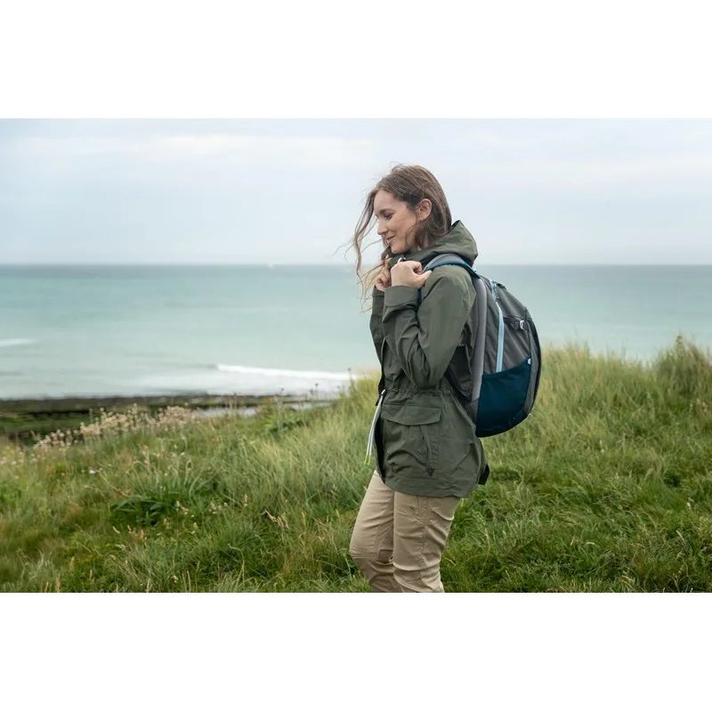 Женская водонепроницаемая куртка для походов на природе NH550 Imper QUECHUA х