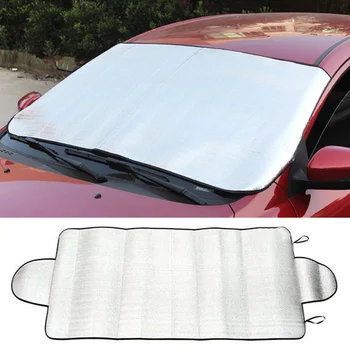 

Replacement Windshield Cover Parts Silver Car Auto Universal Anti-snow