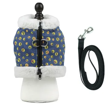 

Pet Supplies Dog Harness Pet Leash Set Plus Velvet Vest Harnesses Reflective Cotton Harness Adjustable Elasticated Bust
