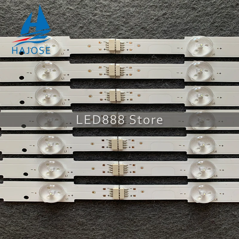 tv led strip LED Backlight strip 12 lamp For Philips 55"TV LB55037 55PUH6400/88 55PUK6400/12 TPT550J1-QVN03.U 55PUX6400 EVTLBM550P0601 R L samsung tv backlight