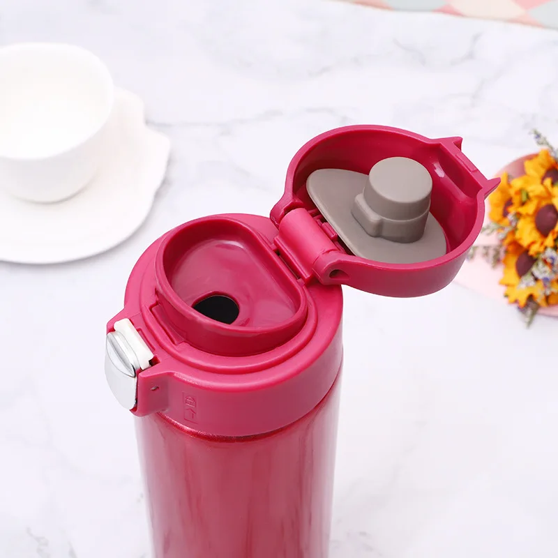 500ml Fashion Vacuum Cup Stainless Steel Vacuum Flask Travel Bottle Thermos Coffee Mug for Home Office Using
