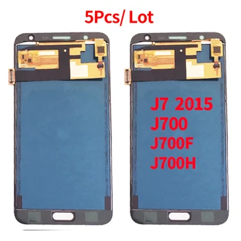 

5pcs/lot TFT LCD For Samsung Galaxy J7 2015 J700 J700F J700H J700M LCD Display Touch Screen Digitizer Assembly Replacement