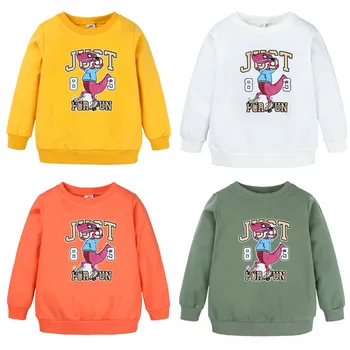 

Fashion children long-sleeved T-shirt cartoon dinosaur sweatshirt 2019 new Kids autumn winter clothes baby boy casual Tshirt top
