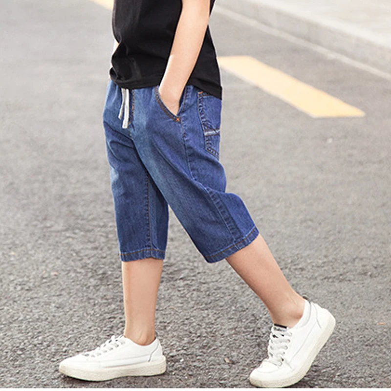 Baby Boy Denim Short Pants 100 Cotton Jeans Capri Pants For Boys