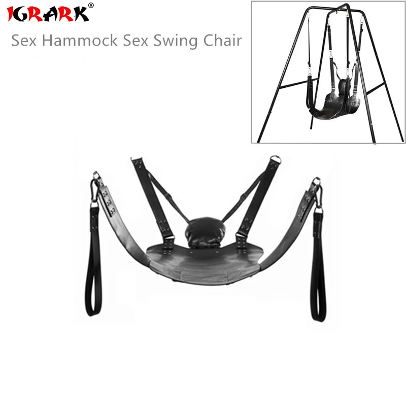 Super Load-Bearing Dual Layers Leather Hammock Swing Chair Sex Furniture Sling Bed Pillow Adult BDSM Games Sex Toys For Couples