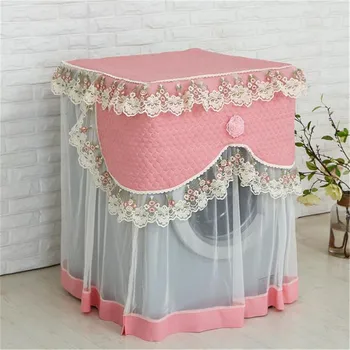 

New Washing Machine Dust Cover Heigh Quality Dust Cover Durable Soft Home Lace Proof Case Washing Machine Protective Dust