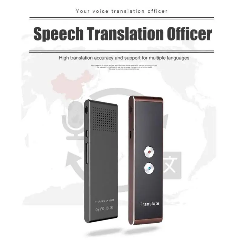 T8 Bluetooth Smart Instant Voice Translator речевой интерактивный инструмент для перевода двусторонний в режиме реального времени интервью лицом к лицу