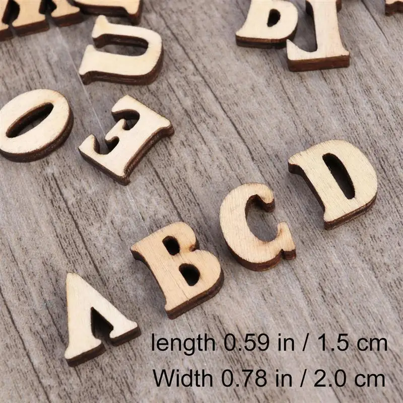 50/100pcs Unfinished Wooden Capital Letters Alphabet Wood Cutout Discs For Patchwork Scrapbooking Arts Crafts DIY Accessories | Дом и сад