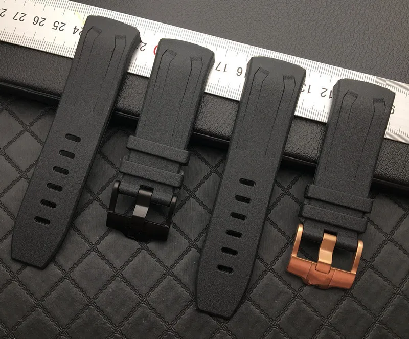 Черный синий ремешок для часов 27 мм AP 26589 26560IO.OO.D002CA.01 Audemars и Piguet Oak Concept belt|Ремешки