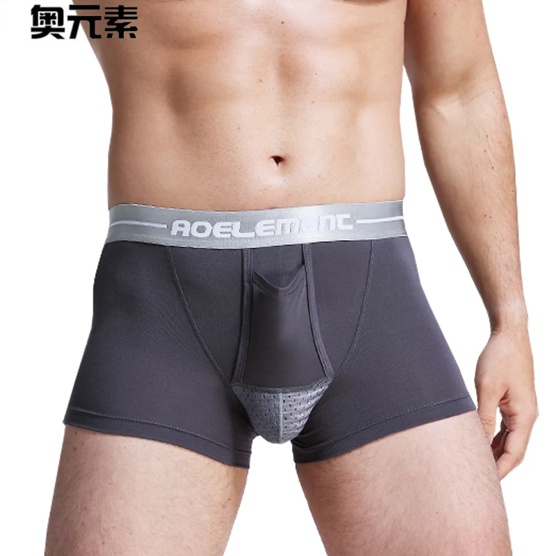 Мужские трусы боксеры дышащие шорты средней посадки 4 цвета L XL XXL XXXL|mens underpants|men