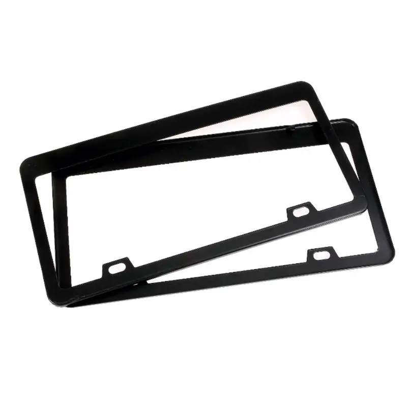 License Plate Shield Cover and Frame Truck Car Smoked Tag Stainless Steel Tinted