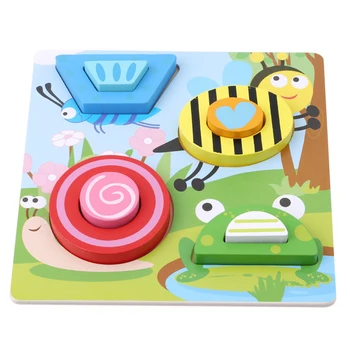 

1 Set Kid Educational Toys Baby Kids Wooden DIY Puzzle Cartoon Classic Cute Children Puzzle Toy Learning Educational Jigsaw Toy