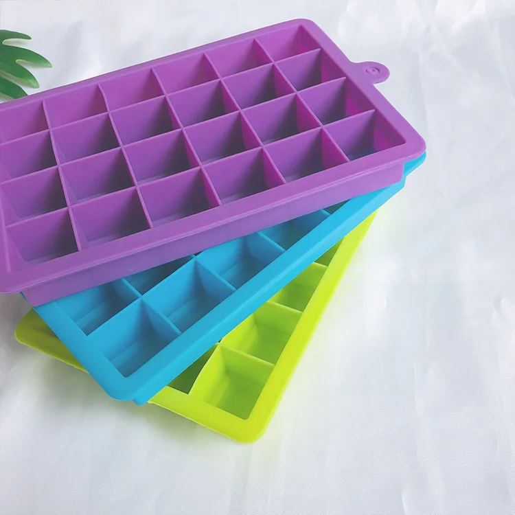 24 case silicone Ice Cube With cover Tray Mold Diamond Shape 160 Grids Cream Maker Mould Fruit Molds ice cube maker | Дом и сад