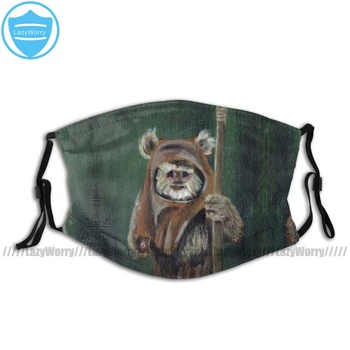 

Chewbacca Mouth Face Mask Wicket The Ewok Facial Mask Cool Kawai with 2 Filters for Adult