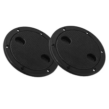 4 шт. морская палубная пластина, 4 дюйма морской Люк крышка выдвижной инспекционный Люк для лодки каяк каноэ, черный