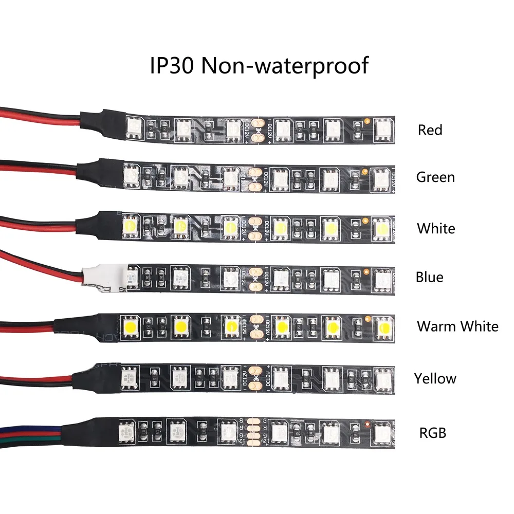 Светодиодная лента 5050 RGB 12 В постоянного тока гибкое освещение для украшения дома