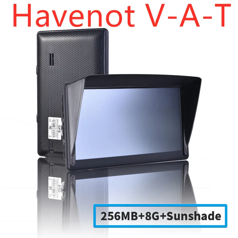 Бесплатная доставка havenot V-AT 5 шт. 7 &quotHD Автомобильная GPS-навигация FM 8G + 256MBRAM