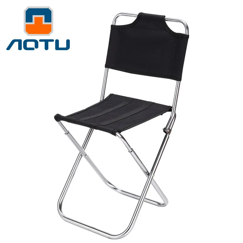 

Outdoor Multi-functional Folding Stool Backrest Fishing Chair Aluminum Alloy Folding Chair Folding Stool Cross Border 6703 a Gen