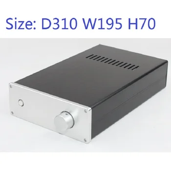

Size: D310 W195 H70 DAC Amplifier Case Aluminum Chassis Power Supply DIY Case WA100 all aluminum power amplifier case