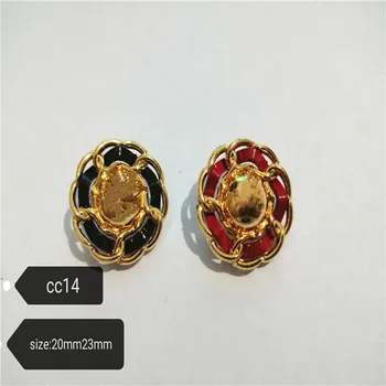 

1 lot=10 pieces sewing accessories high-grade metal gold buttons suit coat black buttons 20mm 23mm CC14