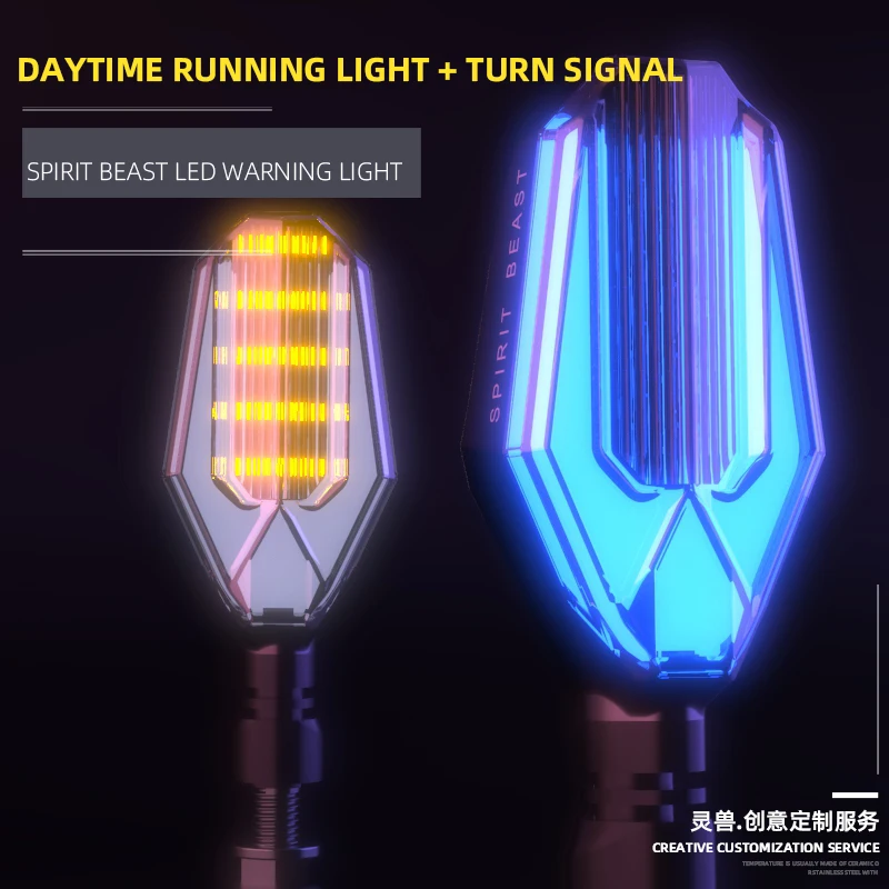 SPIRIT BEAST w/lamp turn signal Grips Plug Hand Lighting 3colors electric car 