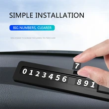 Najwyższa jakość samochodów tymczasowy telefon z kartą parkingową numer telefonu karty dla Dodge kaliber podróż Caravan RAM 1500 ładowarka Challenger