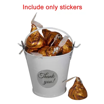 

Round Foil Adhesive Thank You Sticker Label Party Portable DIY Decoration Craft Wedding Mini Roll Hand Made