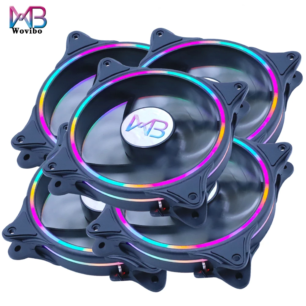 Wovibo 120mm Fan PC Case Computer Cooling Cooler Heat Sink Molex