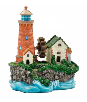

Decoration lighthouse from compressor u-237w (kW) for aquarium 13x10x15 cm