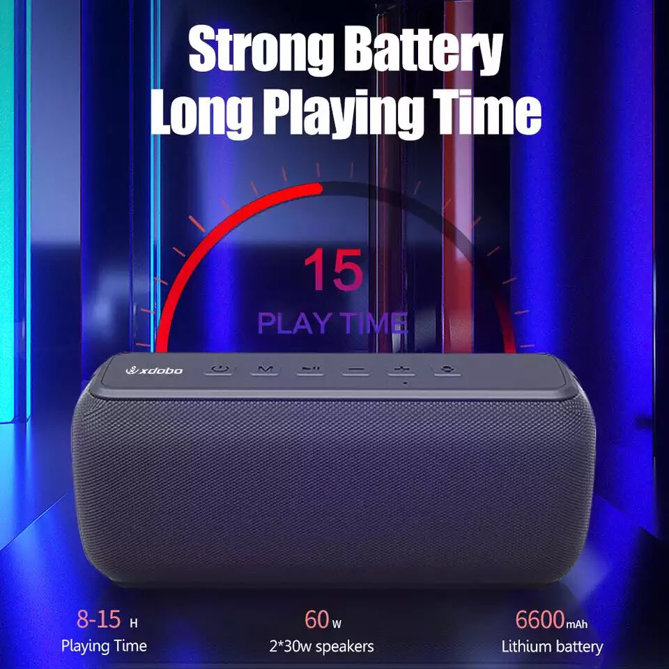 Портативная Bluetooth колонка 60 Вт с сабвуфером|Портативные колонки| |