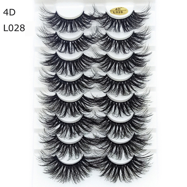 8 Pairs 3D Mink False Eyelashes Natural Wispy Fluffy Dramatic Volume Fake Lashes Extension Handmade Cruelty-free Eyelash