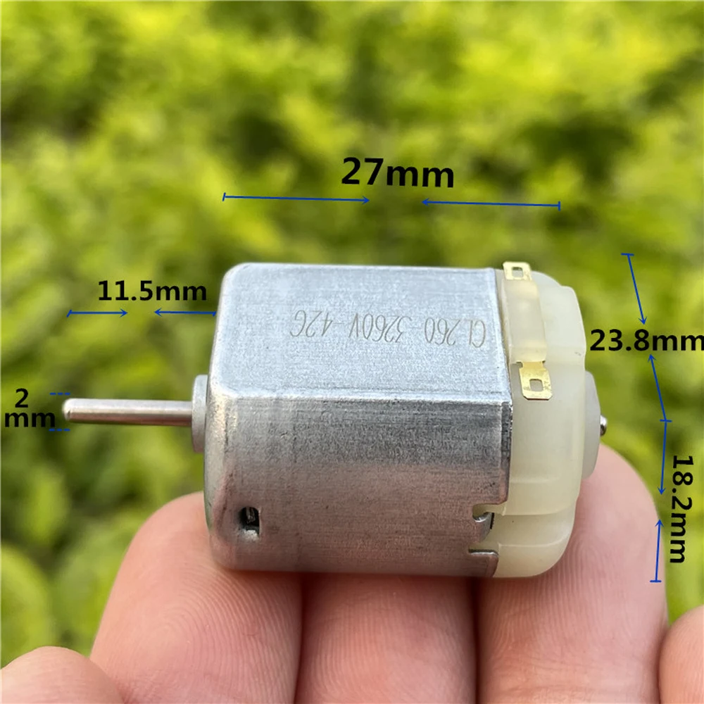 DC 3V-6V 260-3260/42 Motor 19500RPM Strong Magnetic Carbon Brush Micro 260 Flat Student For Electronic Toys Car Ship Model | Обустройство
