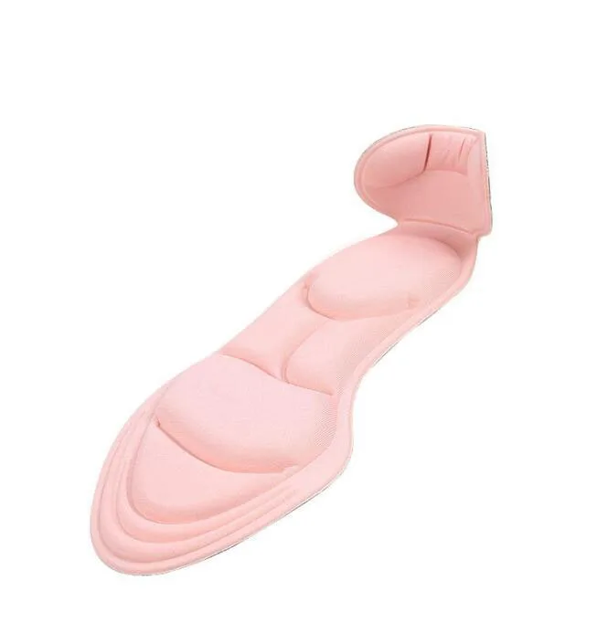 1 pair pink 5 пар растягивающийся дышащий дезодорант Беговая Подушка стельки для ног мужские женские стельки для обуви подошва ортопедическая прокладка пены памяти - Цвет: 1 pair pink